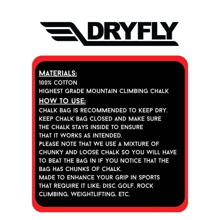 DryFly Chalk Grip Bag